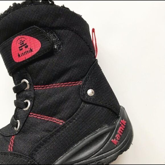 Kamik black snow boots EUC size 6 - Picture 6 of 8